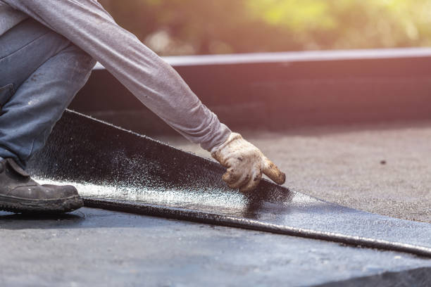 Professional Basement Waterproofing technician working in Saint Louisville, OH